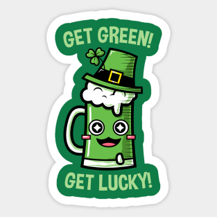 Get Green! Get Lucky! Sticker